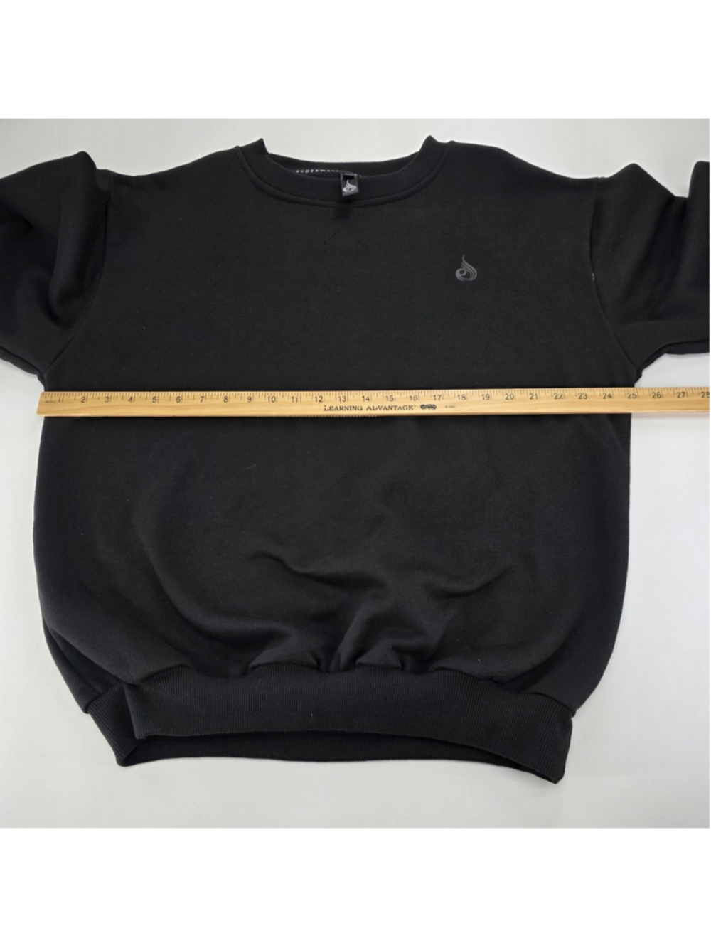 Ryderwear XL Black Crewneck Sweatshirt Fleece Gym Athletic Pullover Logo... - Picture 8 of 11